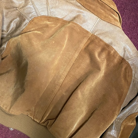 Vintage east west 
suede leather bomber
jacket euc - Picture 7 of 16